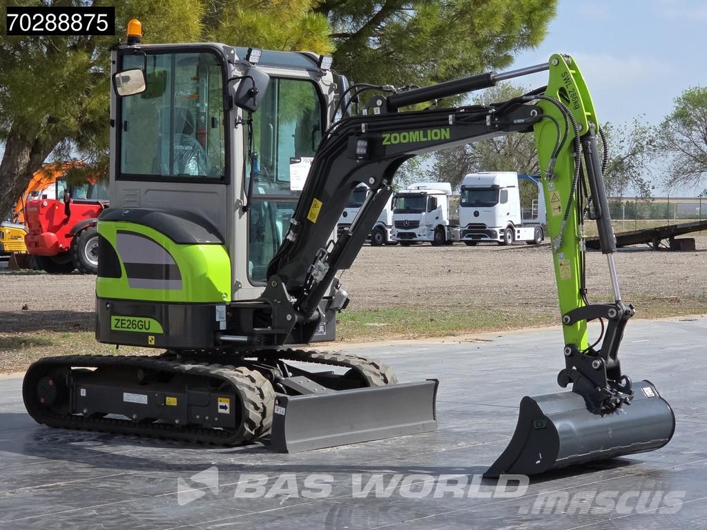 Zoomlion ZE26 GU GARANTÍA DE FÁBRICA - 3 CUCHARAS - MOTOR K Mini excavators < 7t (Mini diggers)