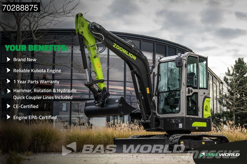 Zoomlion ZE26 GU GARANTÍA DE FÁBRICA - 3 CUCHARAS - MOTOR K Mini excavators < 7t (Mini diggers)
