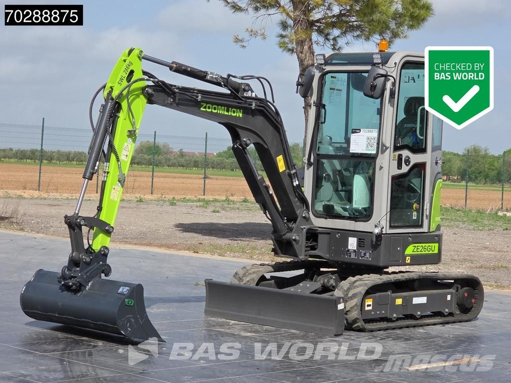 Zoomlion ZE26 GU GARANTÍA DE FÁBRICA - 3 CUCHARAS - MOTOR K Mini excavators < 7t (Mini diggers)