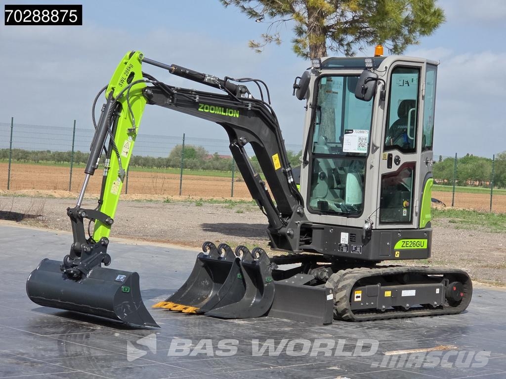Zoomlion ZE26 GU GARANTÍA DE FÁBRICA - 3 CUCHARAS - MOTOR K Mini excavators < 7t (Mini diggers)