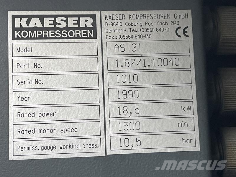 Kaeser AS 31 Compressori