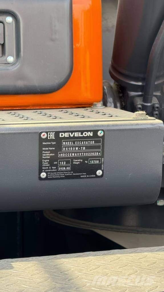 Develon DX150W-7B Колесни екскаватори