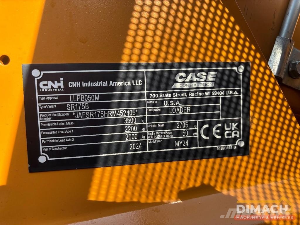 CASE SR175B 4x4 skid steer loader - high flow - 940 ho Skid steer mini nakladalci