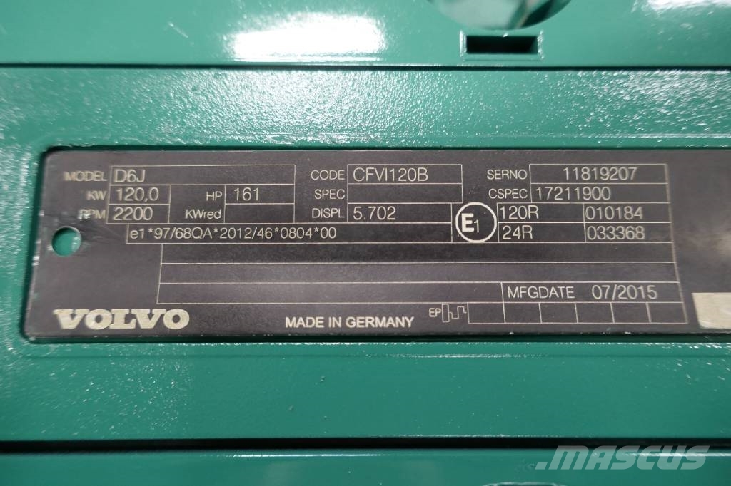 Volvo D6J Engines
