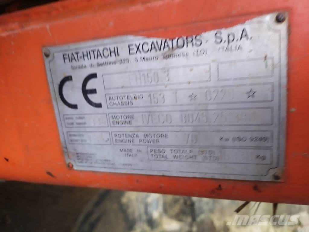 Fiat-Hitachi 150.3 Excavadoras sobre orugas