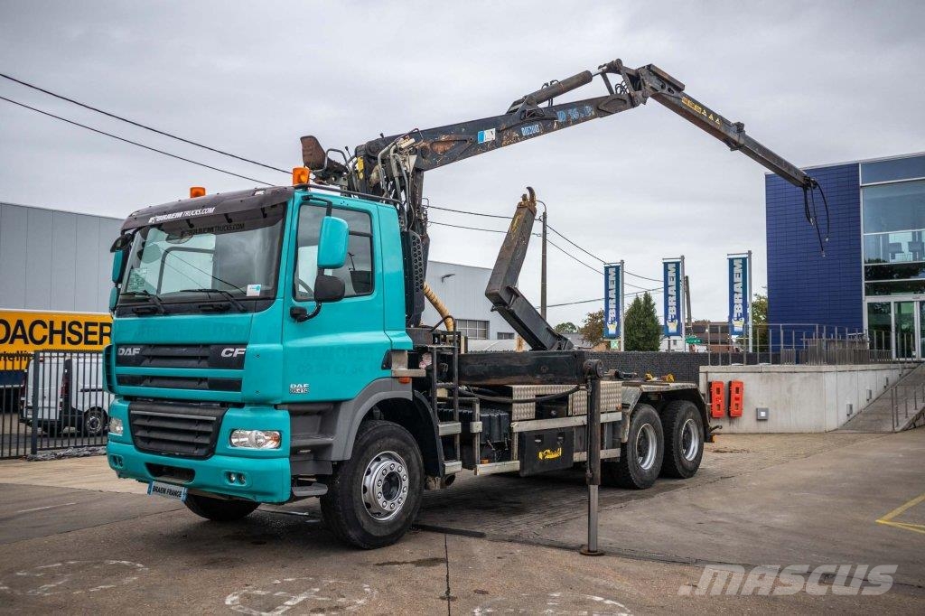DAF CF 85.410+DIEBOLT 16Ton/m 吊鉤式起重車