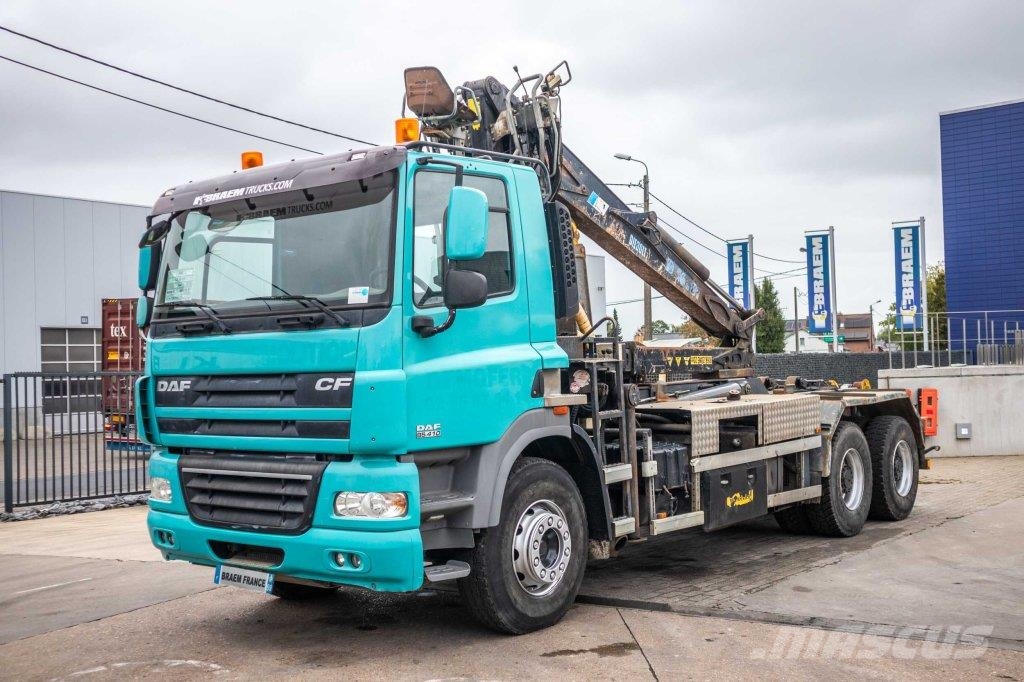 DAF CF 85.410+DIEBOLT 16Ton/m 吊鉤式起重車