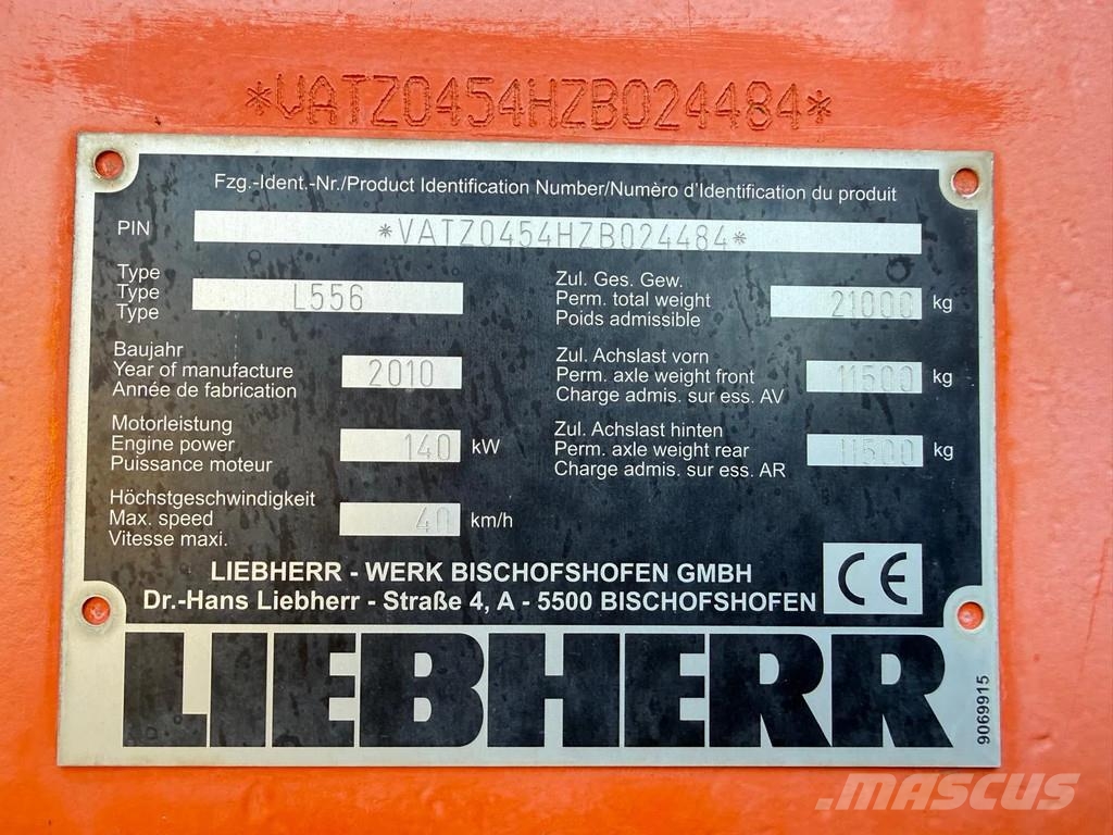 Liebherr L556 | A/C Iekrāvēji uz riteņiem