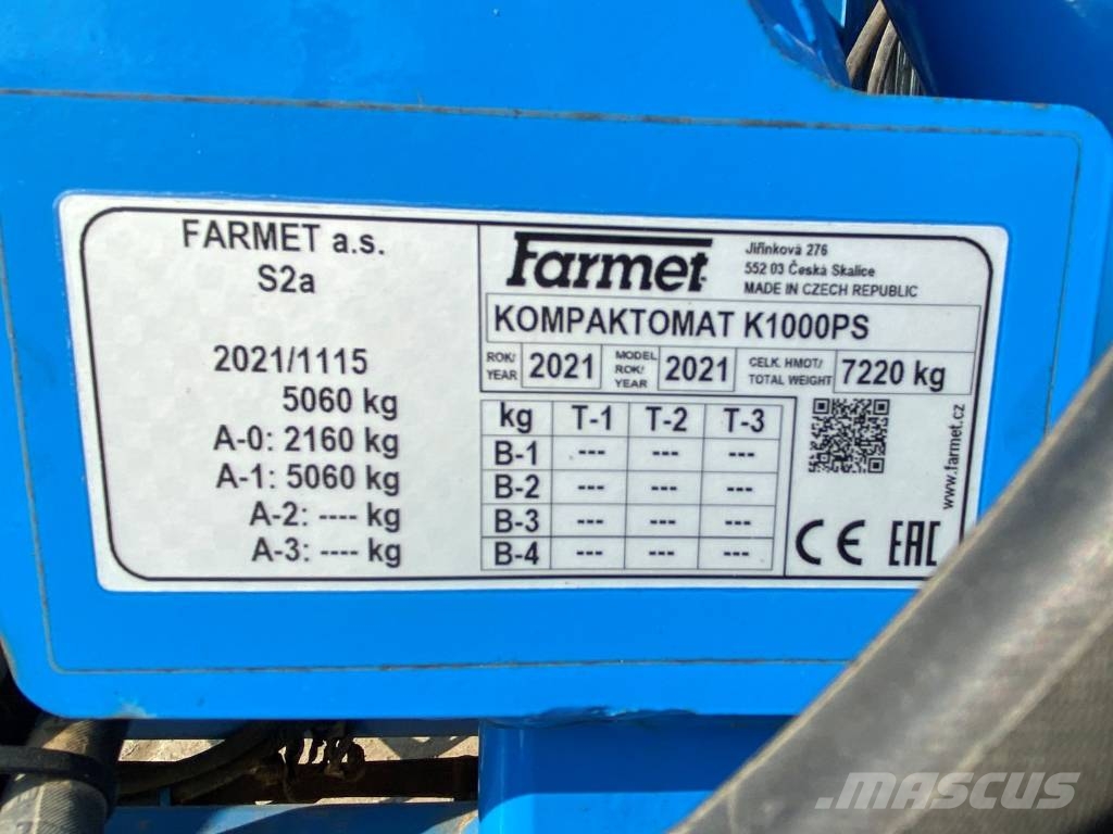 Farmet Kompaktomat K1000PS Grebenaste drljače