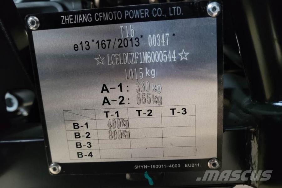 CFMoto UFORCE600 Valid Inspection, *Guarantee! Dutch Regi مركبات لجميع التضاريس