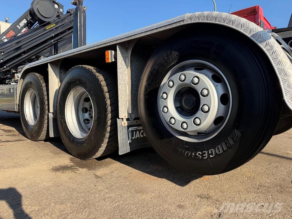 Volvo FM 420 8X4 TRIDEM Haak + Kraan HIAB 262 EP-5 + 2 M Camion ampliroll