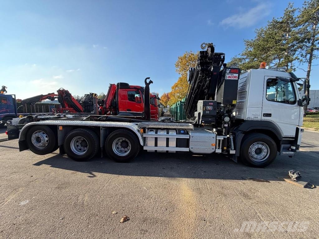 Volvo FM 420 8X4 TRIDEM Haak + Kraan HIAB 262 EP-5 + 2 M Camion ampliroll