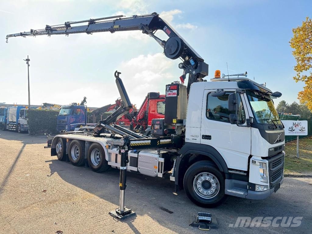 Volvo FM 420 8X4 TRIDEM Haak + Kraan HIAB 262 EP-5 + 2 M Camion ampliroll