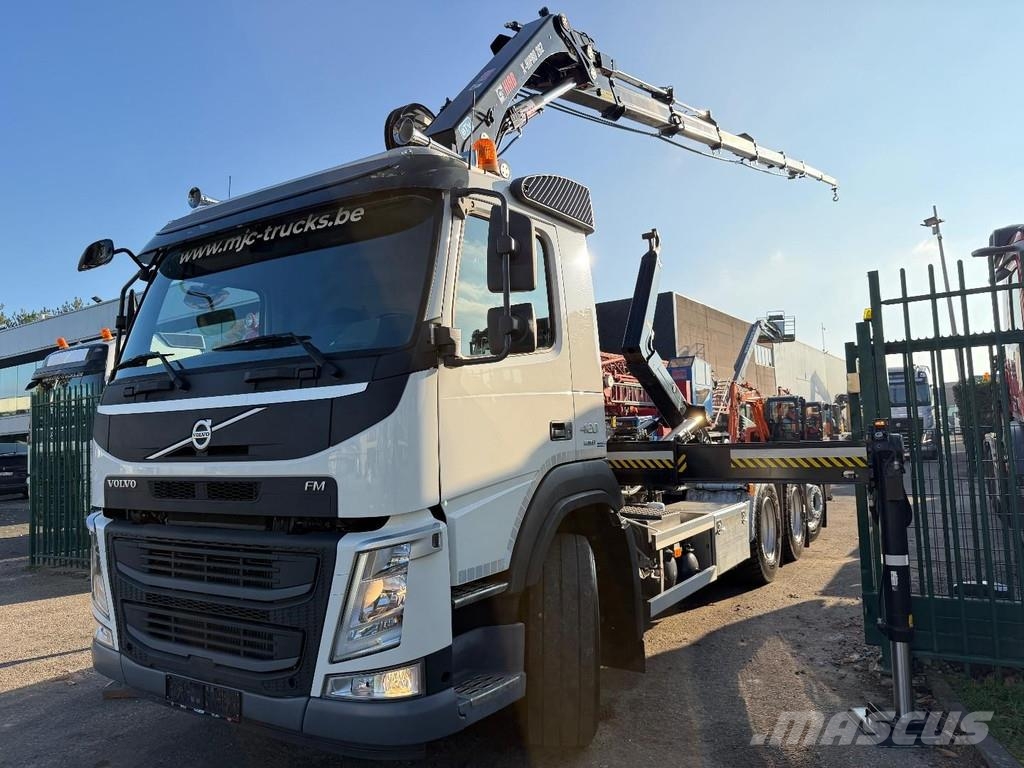 Volvo FM 420 8X4 TRIDEM Haak + Kraan HIAB 262 EP-5 + 2 M Camion ampliroll