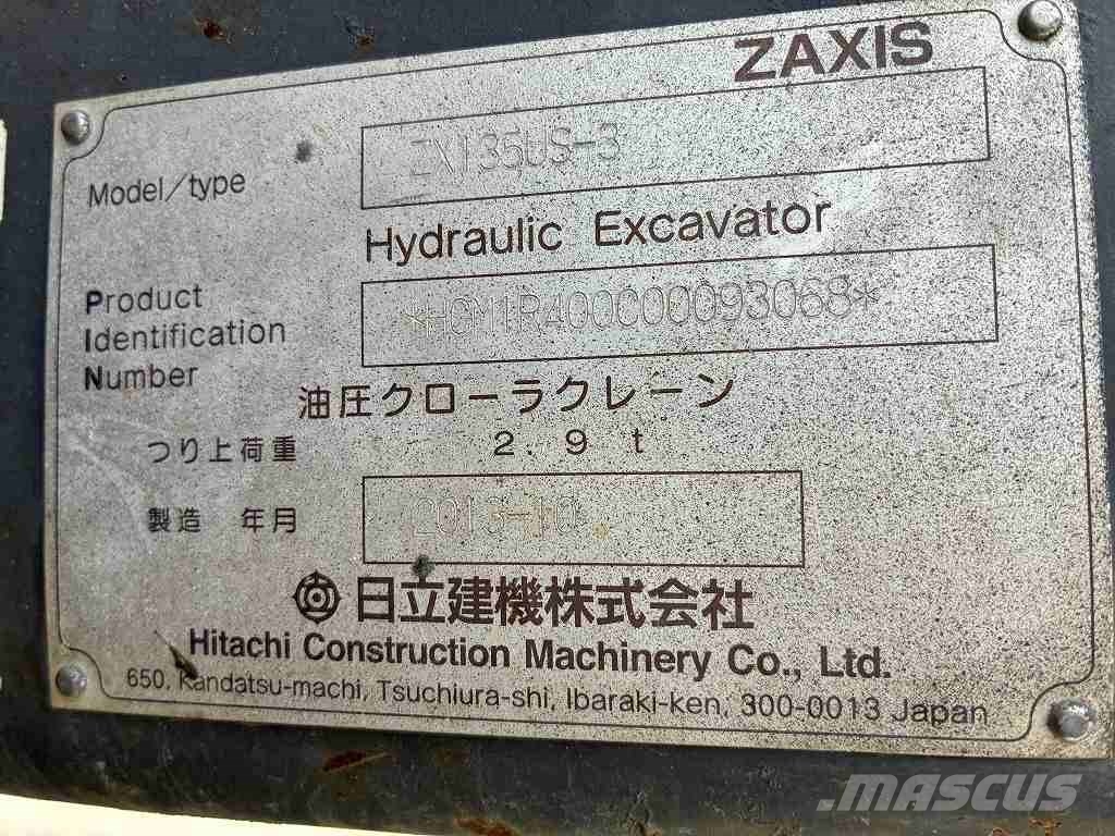 Hitachi ZX135US‑3 Bageri gusjeničari