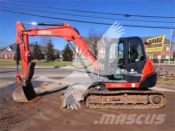 Kubota KX080-4 Roomikekskavaatorid