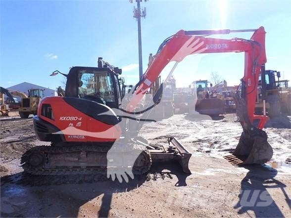 Kubota KX080-4 Roomikekskavaatorid