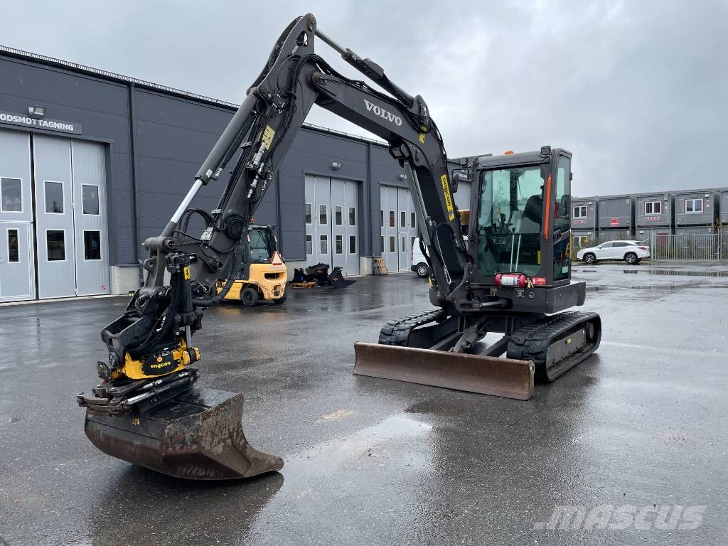 Volvo ECR58F - inkl RT & 3 skopor Міні-екскаватори < 7т