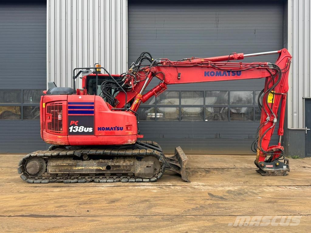 Komatsu PC138US - Tripple boom + blade حفارات زحافة