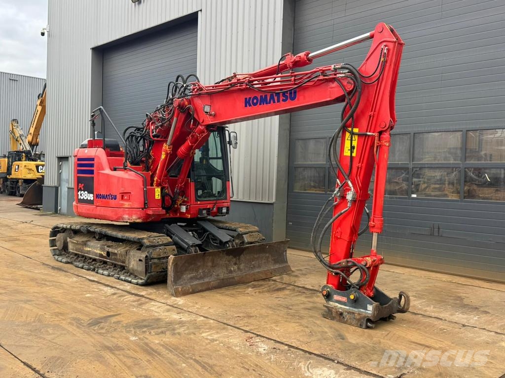 Komatsu PC138US - Tripple boom + blade حفارات زحافة