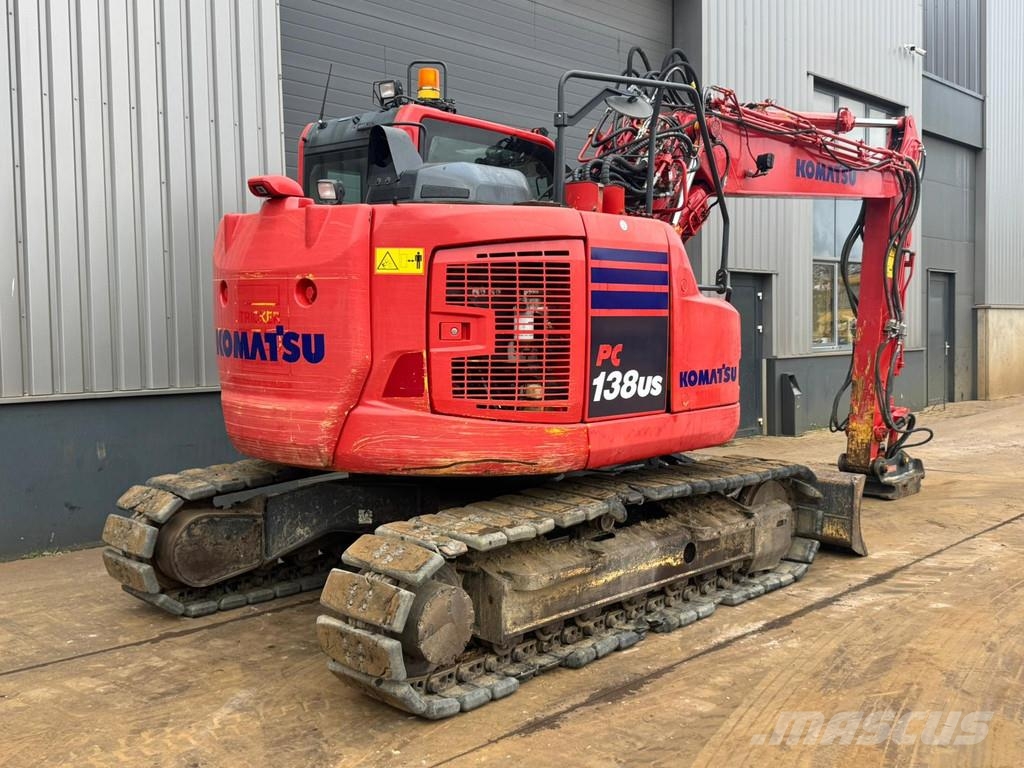Komatsu PC138US - Tripple boom + blade حفارات زحافة
