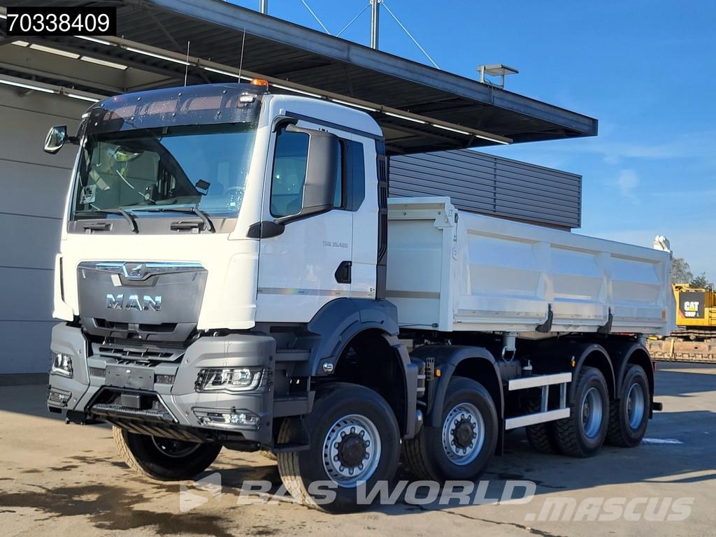 MAN TGS 35.480 8X8 NEW 8x8! 13m3 3-way tipper Steel su شاحنات قلابة