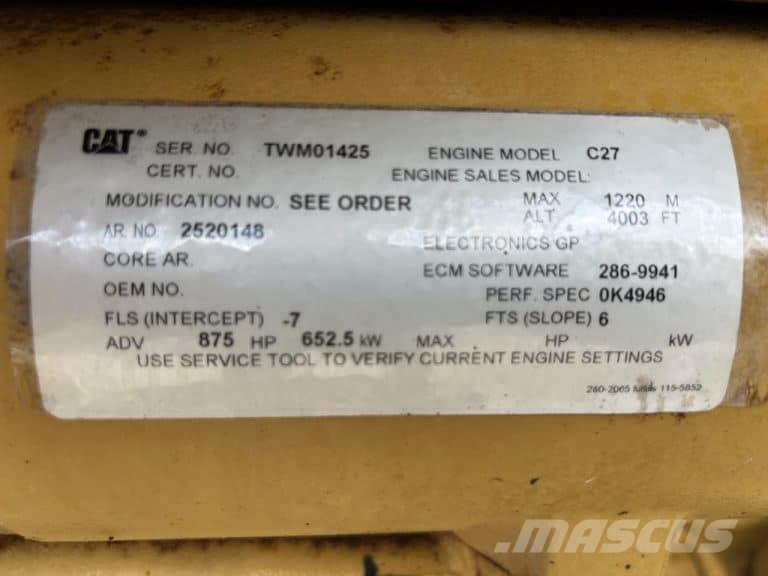 CAT C27 - Used - 652 kW - 252-0148 Motori