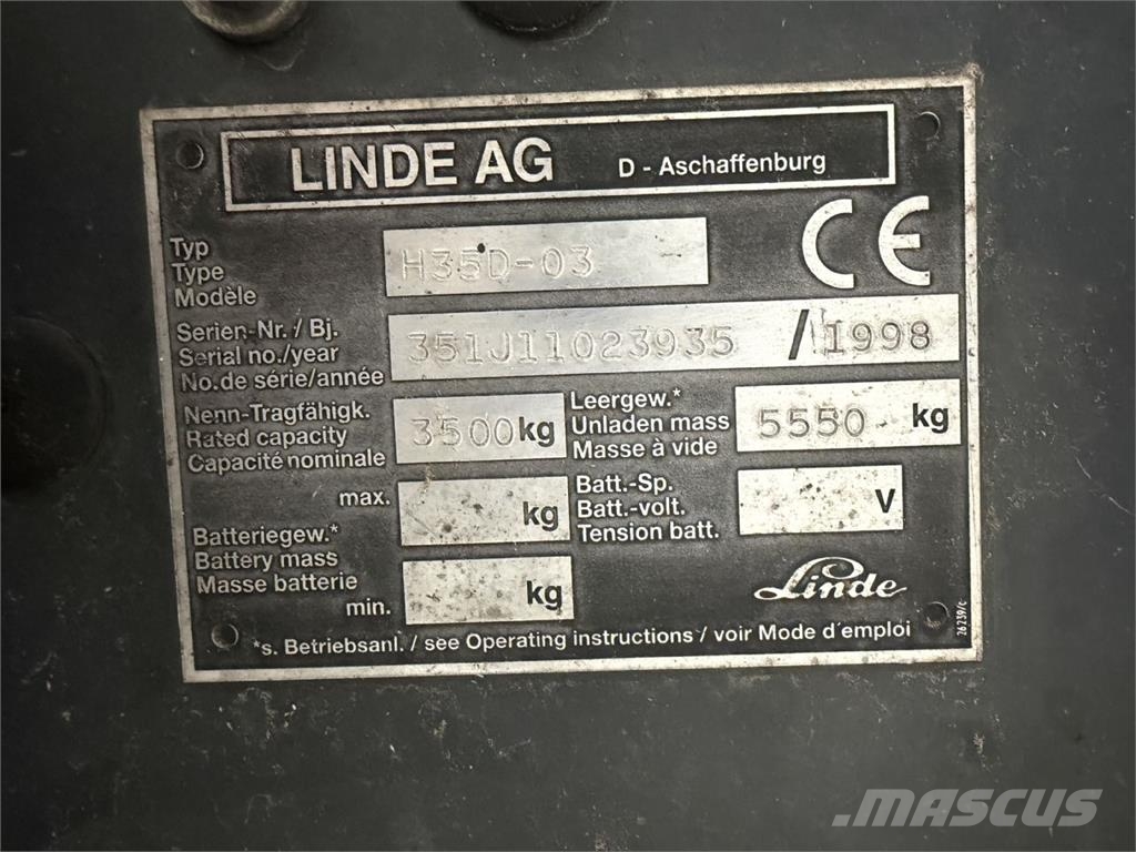 Linde H35D-03 Empilhadores Diesel