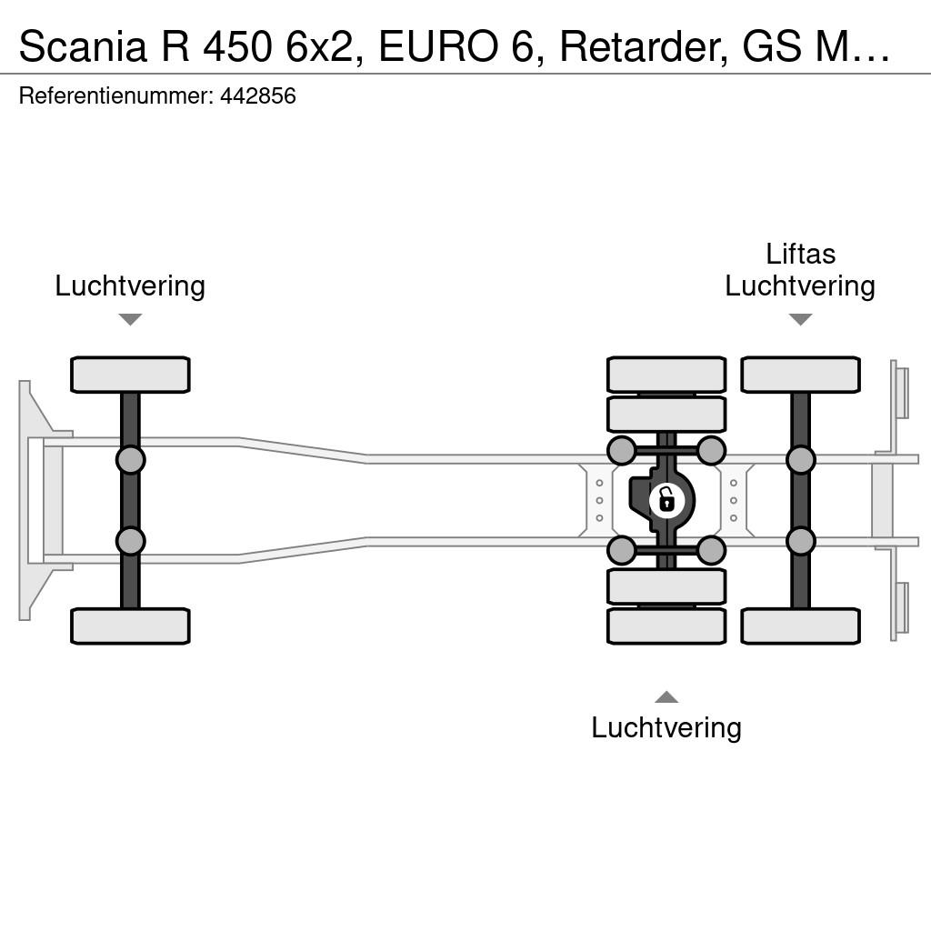 Scania R 450 6x2, EURO 6, Retarder, GS Meppel Camiones portavehículos