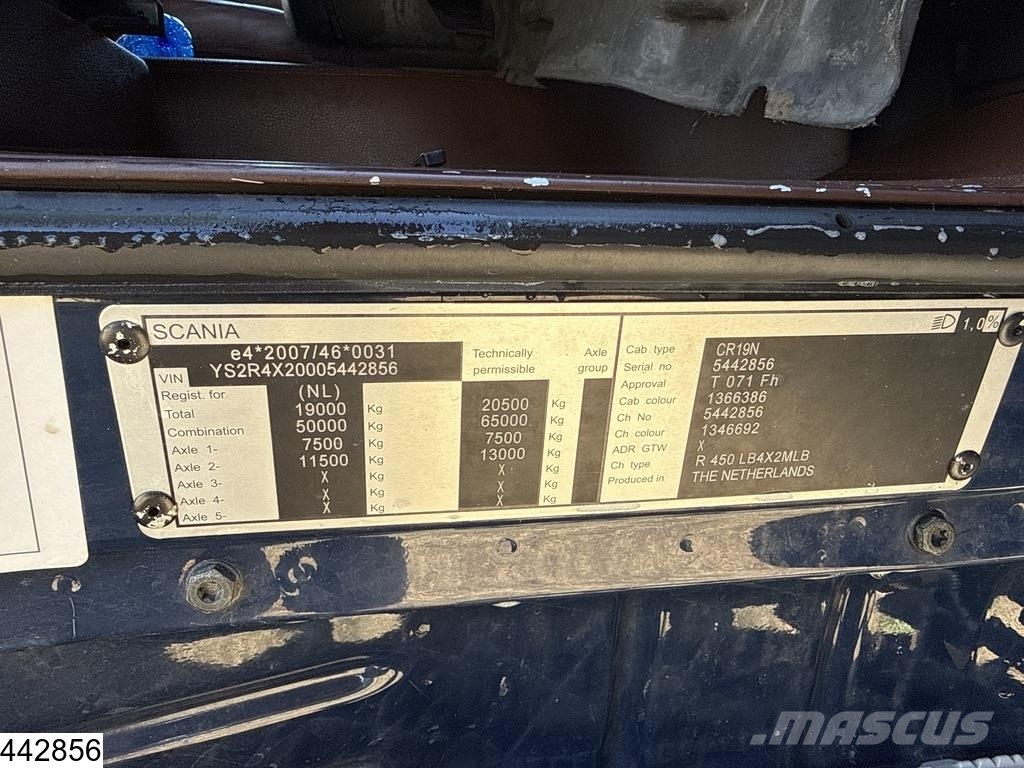 Scania R 450 6x2, EURO 6, Retarder, GS Meppel Camiones portavehículos