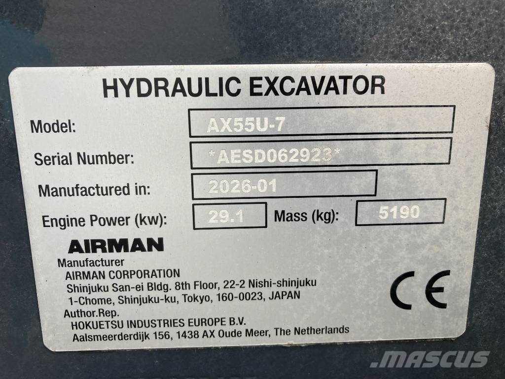 Airman AX 55 U-7 Miniexcavadoras