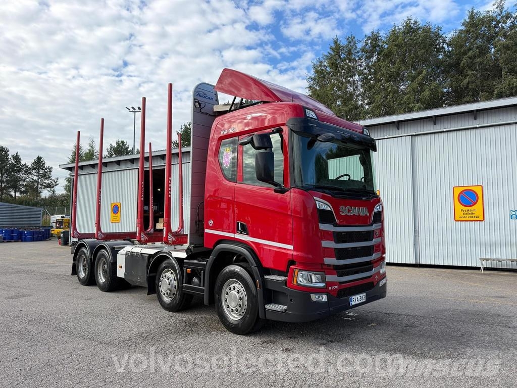 Scania R-serie 770 Euro 6 8x4 rautajousinen puuauto 2023 Puuautot