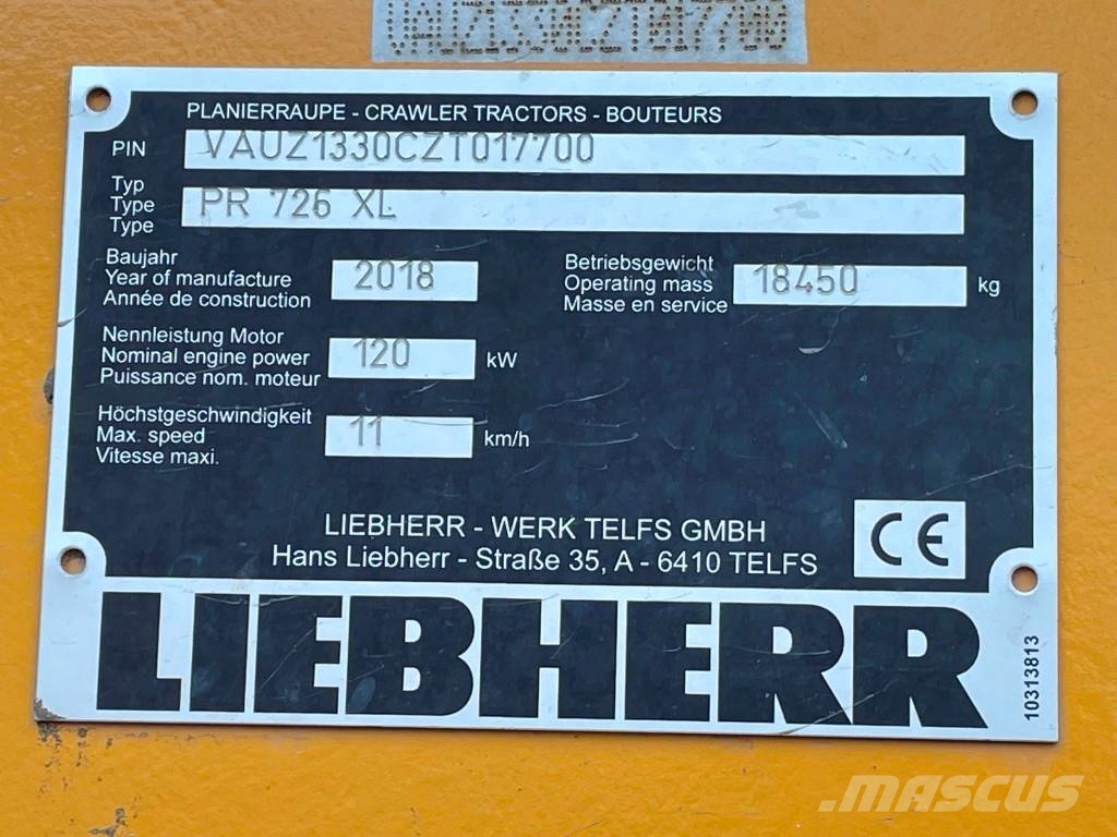 Liebherr PR 726 Litronic Buldooserid