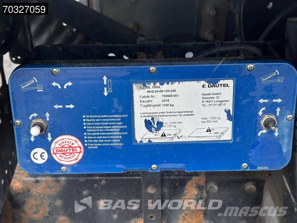 DAF LF 260 LF 4X2 16t Automatic Gearbox 1500kg Ladebor شاحنات ذات هيكل صندوقي