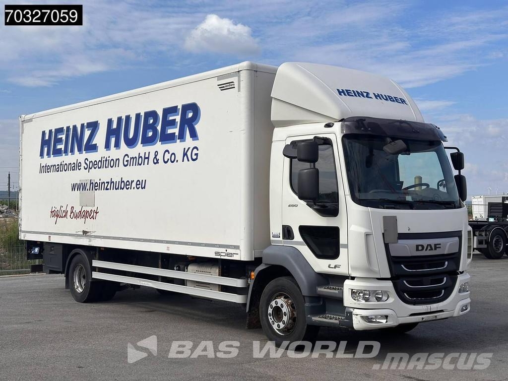 DAF LF 260 LF 4X2 16t Automatic Gearbox 1500kg Ladebor شاحنات ذات هيكل صندوقي