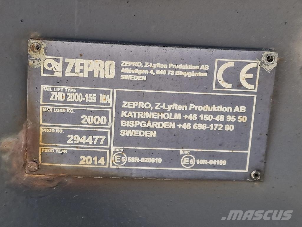 Scania P280 4x2 - Box with sidedoors - Zepro loadlift - F Фургони