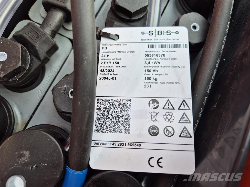 Linde T16 1700mm / Batterie NEU Empilhador pedestre