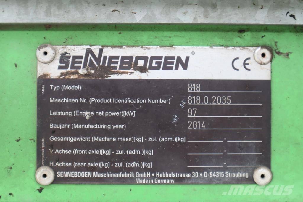 Sennebogen 818 ME | SORTING GRAB | BLADE + OUTRIGGERS Ostale poljoprivredne mašine