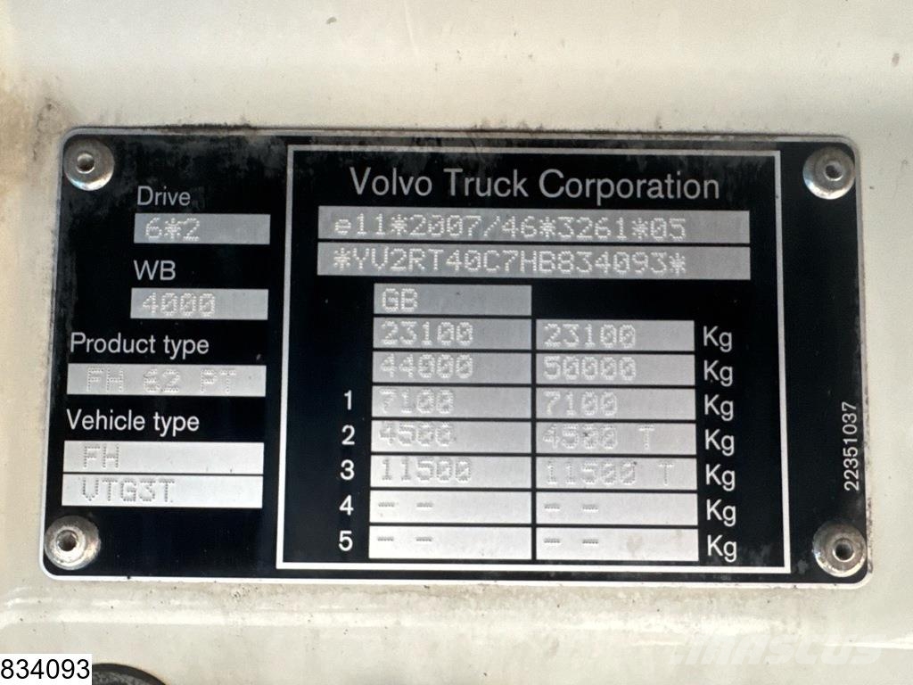 Volvo FH 500 6x2, EURO 6, RHD, PTO Cabezas tractoras