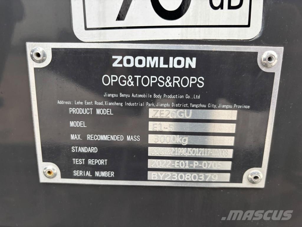 Zoomlion ZE26GU NEW / TILT BUCKET Minikaivukoneet < 7t