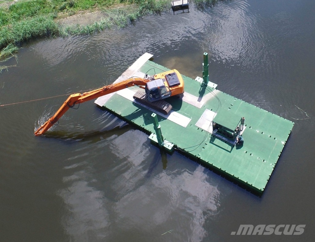 Knoop Rental Koppelpontons, modular pontoons, modu Delovni čolni/barže