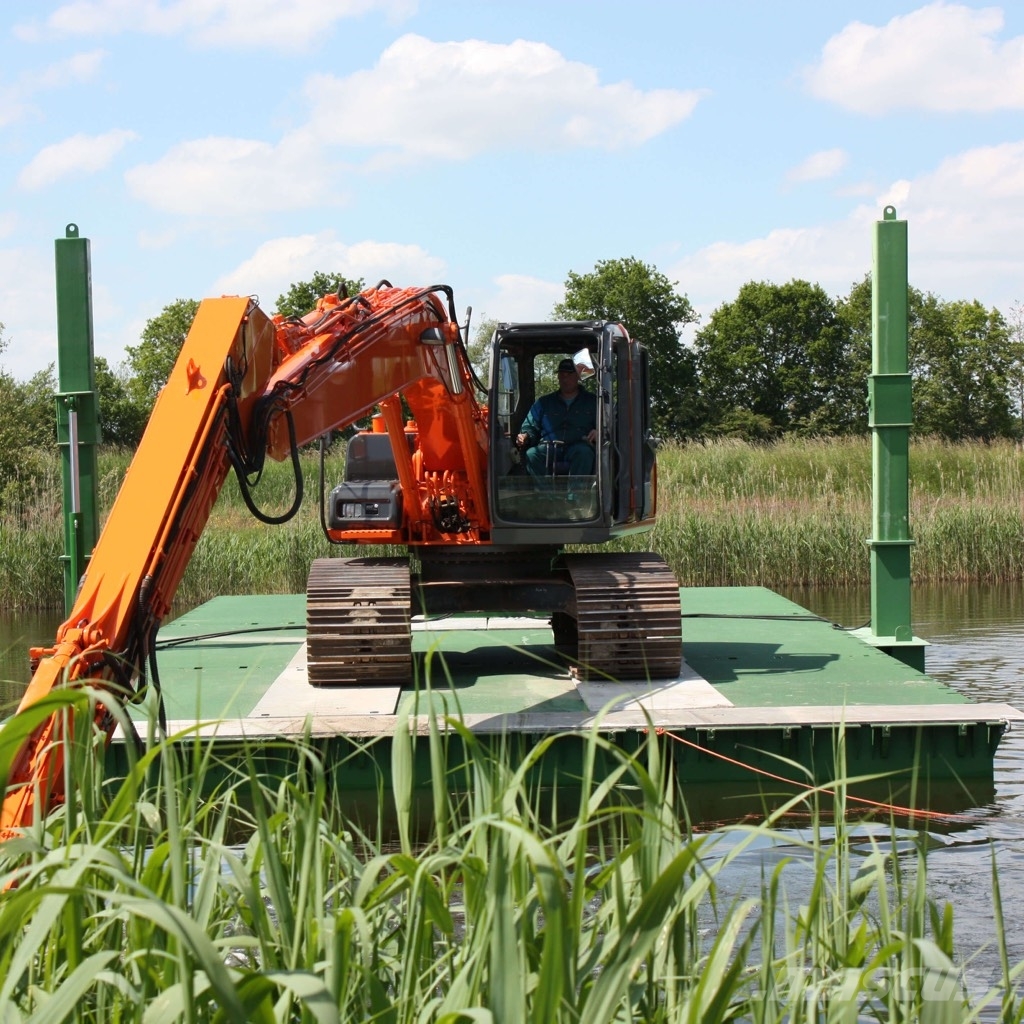 Knoop Rental Koppelpontons, modular pontoons, modu Delovni čolni/barže