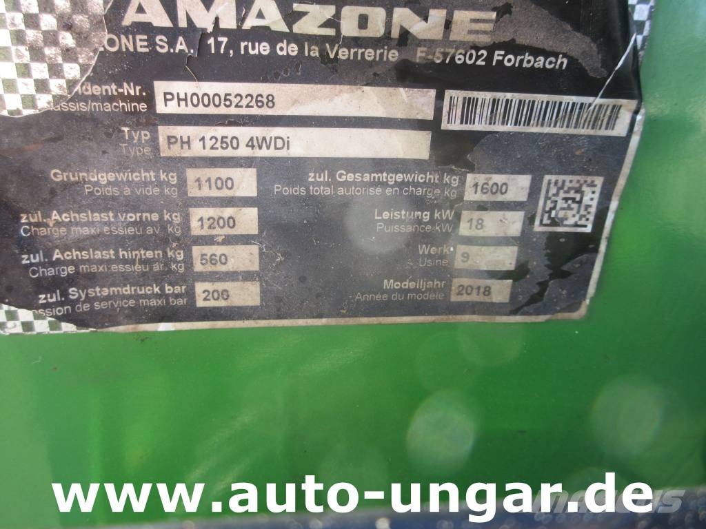 Amazone PH1250 Profihopper 4WDi Baujahr 2018 Diesel Mulche الوقوف على جزازات