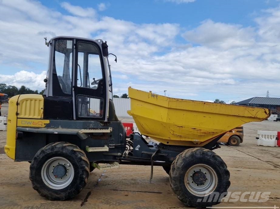 Wacker Neuson DW60 6T fülkés forgózsámolyos dömper rendszám Dumpperit