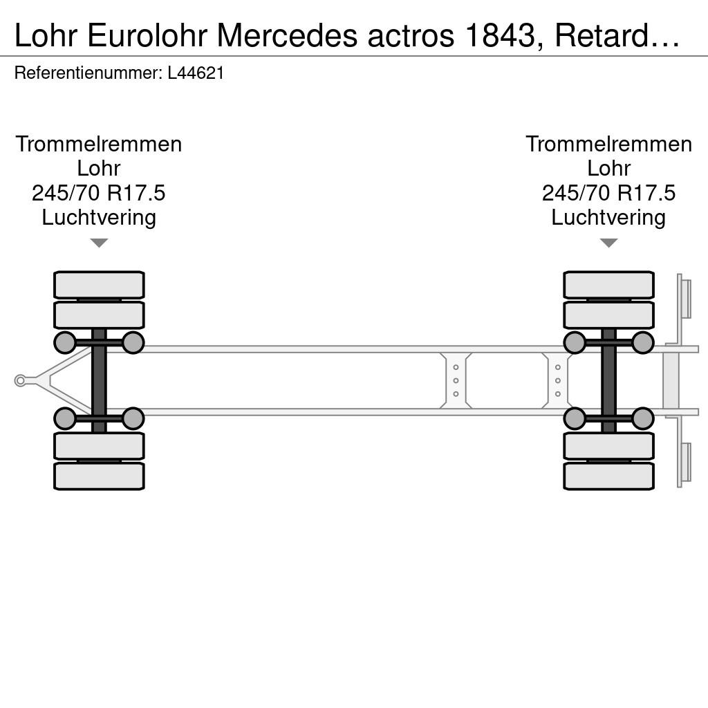 Lohr Eurolohr Mercedes actros 1843, Retarder, Standairc Auto pārvadāšanas treileri