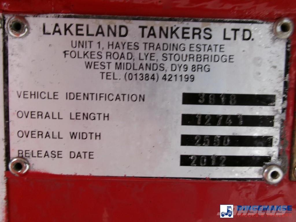  Lakeland Fuel tank alu 42.8 m3 / 6 comp + pump Semirremolques cisterna