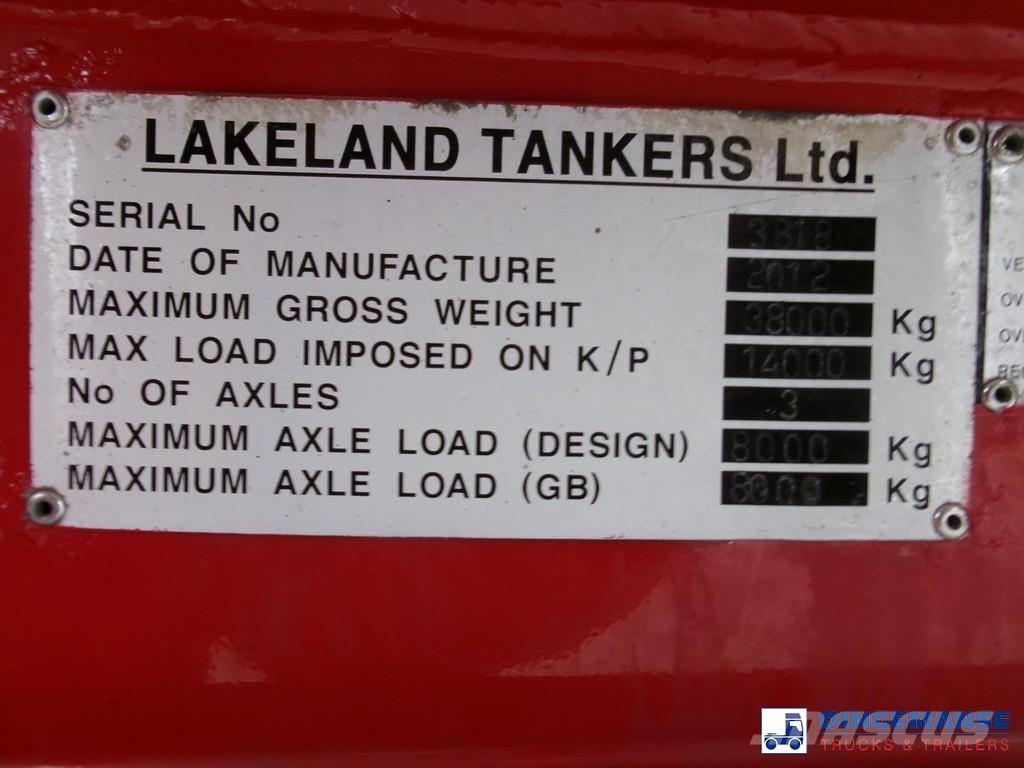 Lakeland Fuel tank alu 42.8 m3 / 6 comp + pump Semirremolques cisterna