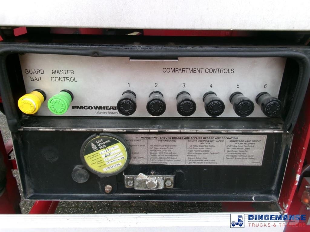  Lakeland Fuel tank alu 42.8 m3 / 6 comp + pump Semirremolques cisterna