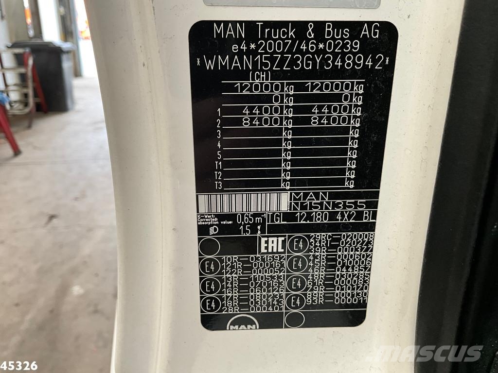 EMOSS MAN TGL 12.180 Koel-vries opbouw 100% Elektr 溫控卡車