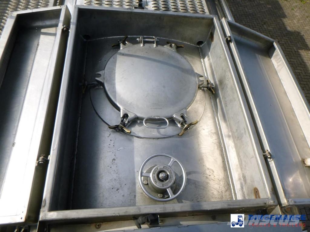  Fluid Chemical tank inox 37.5 m3 / 1 comp ADR 28-1 Poluprikolice cisterne